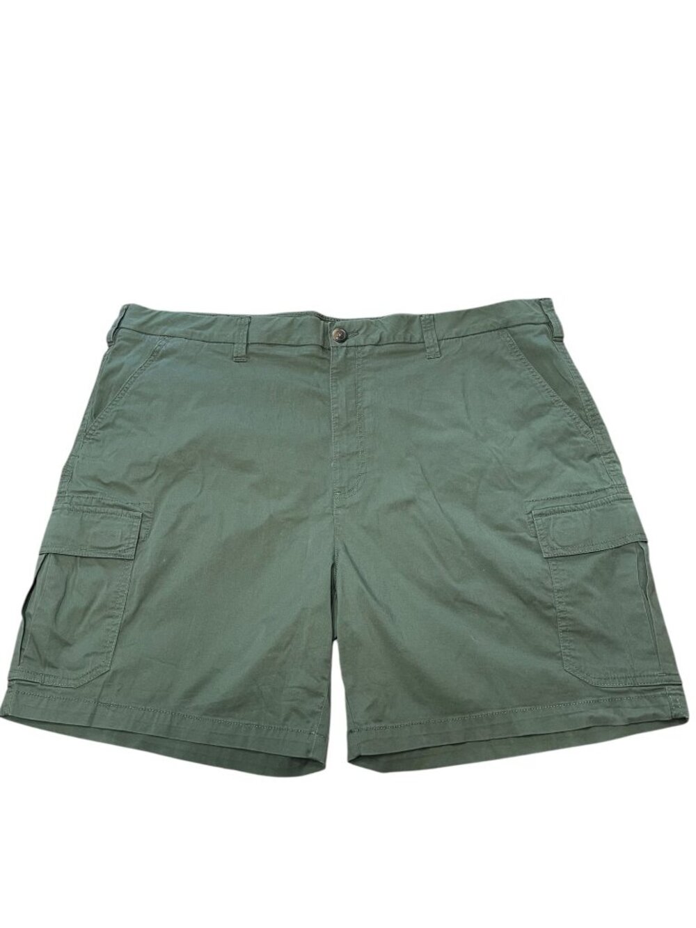 Croft & Barrow Mens Green Cargo Shorts 44W Lightweight Cotton Outdoor Wear